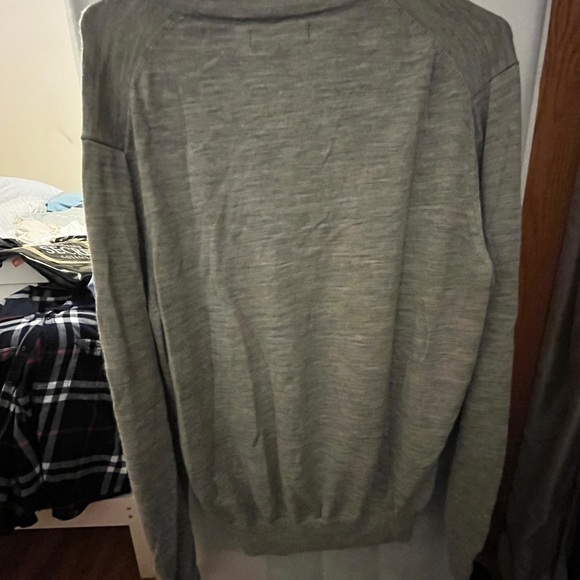Mens Medium “Express” Merino Wool 3/4 zip sweater - Picture 3 of 4